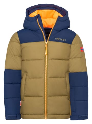Trollkids Winterjas "Narvik" kaki/blauw