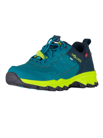 Trollkids Wanderschuhe "Trolltunga Hiker Low XT" in Dunkelblau/ Grün