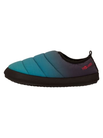 Trollkids Pantoffels "Hut Mule" turquoise/zwart