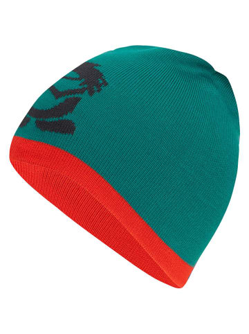Trollkids Wende-Beanie "Troll" in Rot/ Türkis