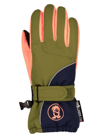 Trollkids Funktions-Fingerhandschuhe "Troll" in Khaki