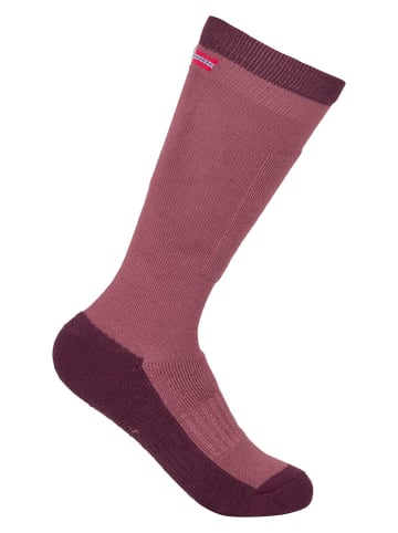 Trollkids 2er-Set: Ski-/ Snowboardsocken "Kids Ski" in Lila