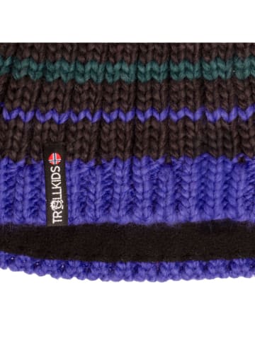 Trollkids Muts "Hafjell" zwart/blauw