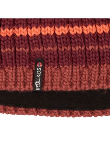 Trollkids Muts "Hafjell" rood/oranje