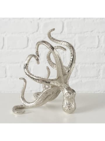 Boltze Flaschenträger "Octo" in Silber - (H)15,5 cm
