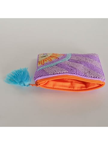 Boltze Kosmetiktasche "Elion" in Lila/ Hellblau - (B)12 x (H)10 cm