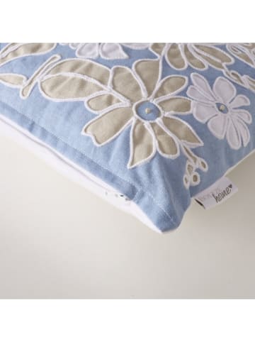 Boltze Kissen ''Beate'' in Hellblau/ Hellgrau - (L)45 x (B)45 cm