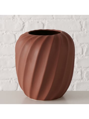 Boltze Wazon "Windy" w kolorze brązowym - wys. 19 x Ø 17,5 cm