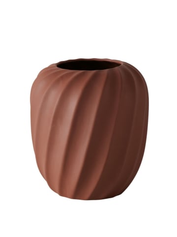 Boltze Wazon "Windy" w kolorze brązowym - wys. 19 x Ø 17,5 cm