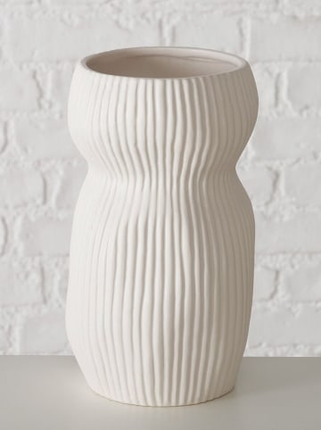 Boltze Wazon "Nancy" w kolorze białym - wys. 26 x Ø 15 cm