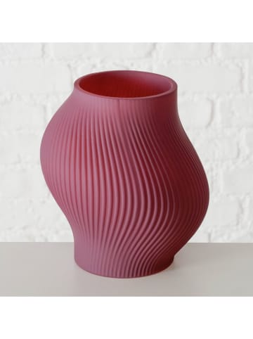 Boltze Wazon "Irena" w kolorze czerwonym - wys. 20 x Ø 17 cm