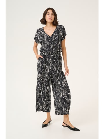 Kaffe Jumpsuit in Schwarz/ Weiß