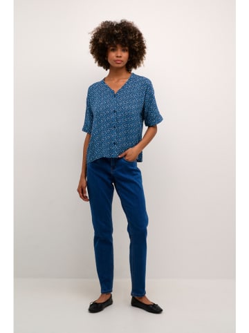 Cream Blouse donkerblauw/blauw