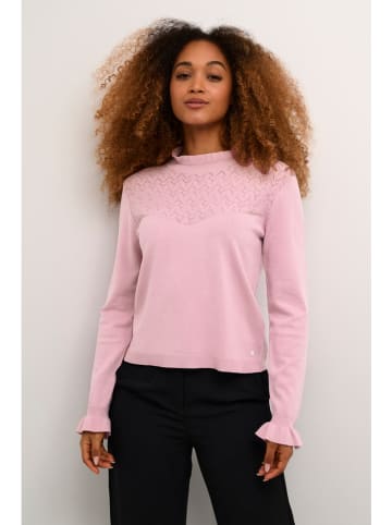 Cream Pullover in Rosa
