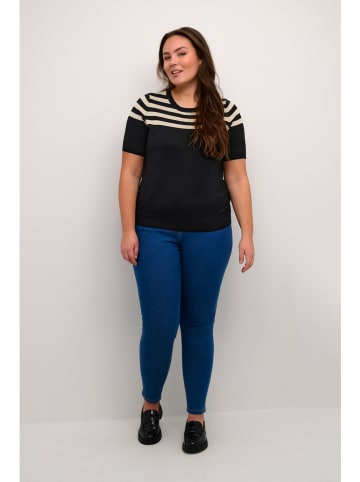 KAFFE curve Pullover in Schwarz