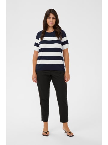 KAFFE curve Sweter w kolorze czarnym