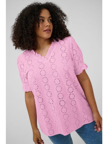 KAFFE curve Bluse in Rosa