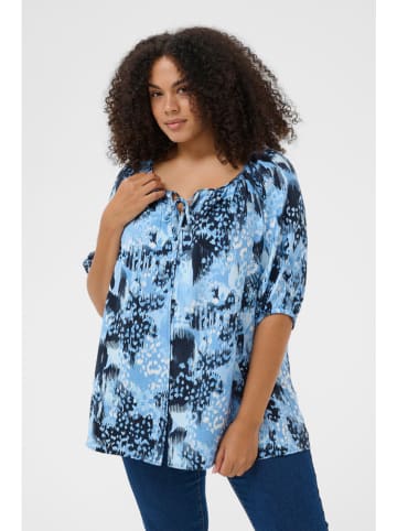 KAFFE curve Bluse in Hellblau