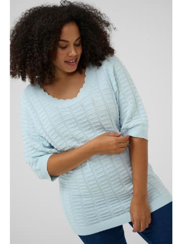 KAFFE curve Pullover in Hellblau