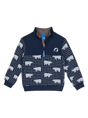finkid Sweter "Masi Nordik" w kolorze niebiesko-białym