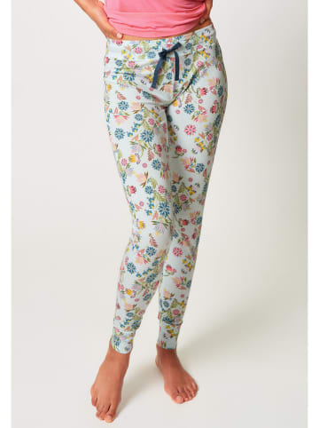 Skiny Pyjamabroek lichtblauw/meerkleurig