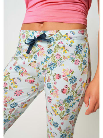 Skiny Pyjama-Hose in Hellblau/ Bunt