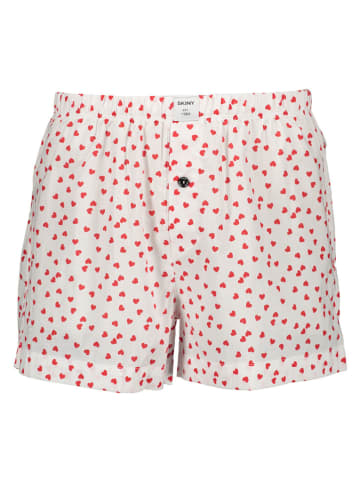 Skiny Boxershort wit/roze