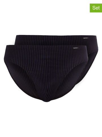 Skiny 2er-Set: Slips in Schwarz