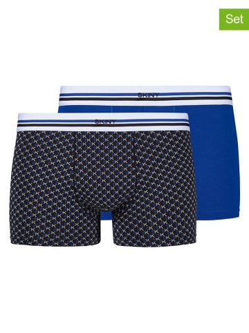 Skiny 2-delige set: boxershorts donkerblauw/blauw