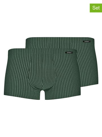 Skiny 2-delige set: boxershorts groen