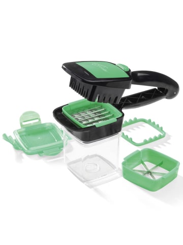 Nicer Dicer 7-częściowy zestaw "Nicer Dicer Quick" w kolorze czarno-zielonym