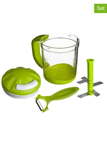 Genius 4-delige set: hakmolen "Twist N Joy" groen