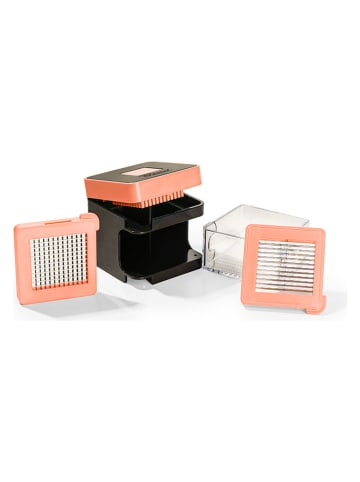 Nicer Dicer Gemüseschneider ''Spicy'' in Schwarz/ Orange - (B)7,5 x (H)8,4 x (T)7,5 cm