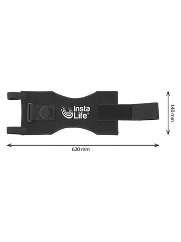 Genius Kniebandage ''Insta Life'' in Schwarz - (L)14 x (B)62 cm