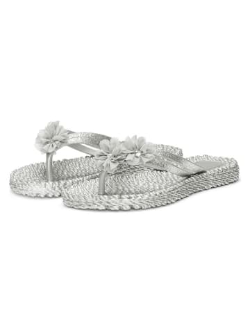 Ilse Jacobsen Teenslippers zilverkleurig