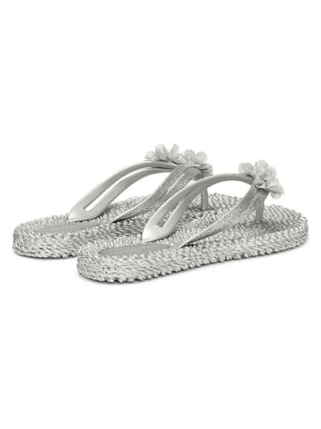 Ilse Jacobsen Teenslippers zilverkleurig
