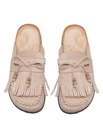 C'M Pantoletten in Taupe