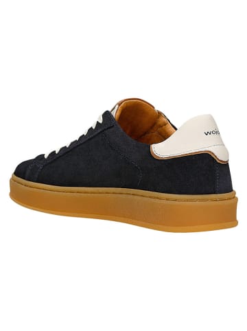 Wojas Leder-Sneakers in Dunkelblau