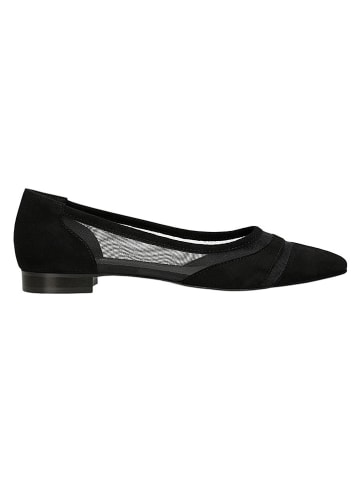 Wojas Leder-Ballerinas in Schwarz
