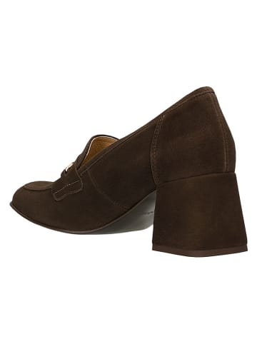 Wojas Leder-Pumps in Braun