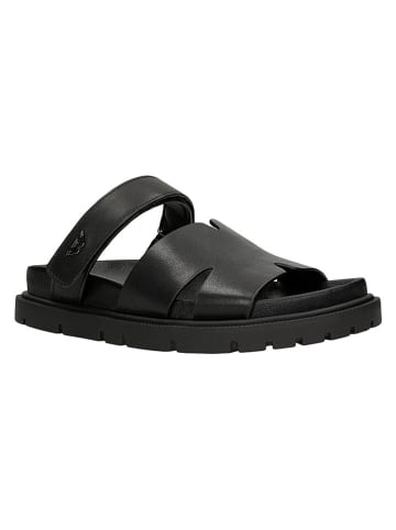 Wojas Leren slippers zwart