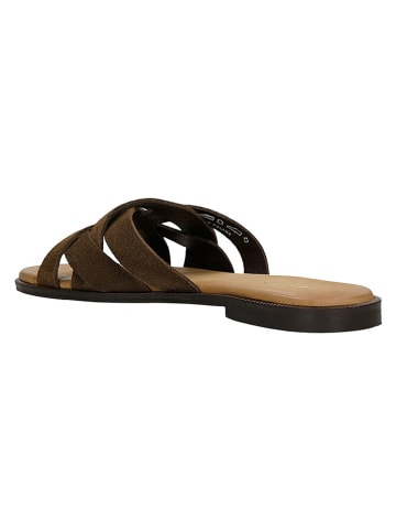 Wojas Leren slippers bruin