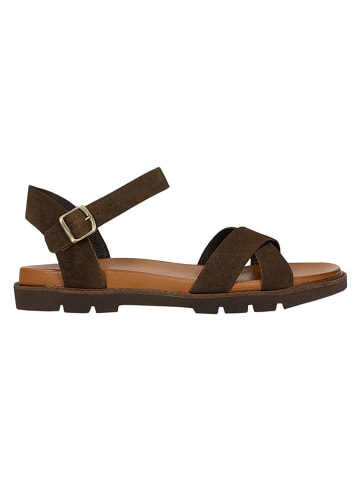 Wojas Leren sandalen bruin