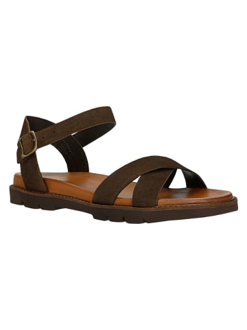 Wojas Leder-Sandalen in Braun
