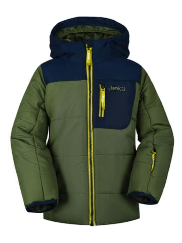 Peek U Ski-/snowboardjas "Monty" kaki/donkerblauw