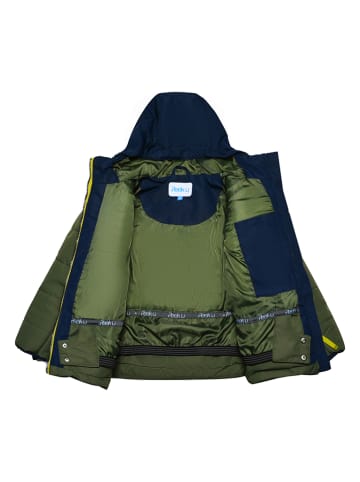 Peek U Ski-/ Snowboardjacke "Monty" in Khaki/ Dunkelblau