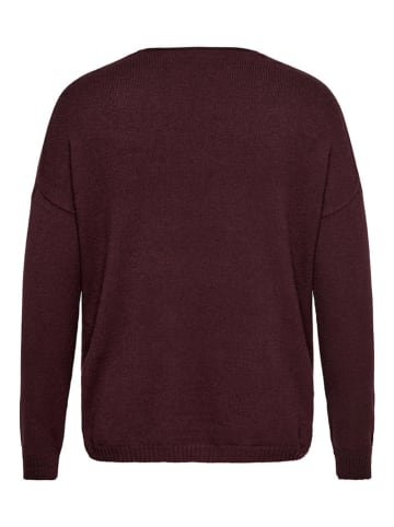 ONLY Carmakoma Pullover in Bordeaux
