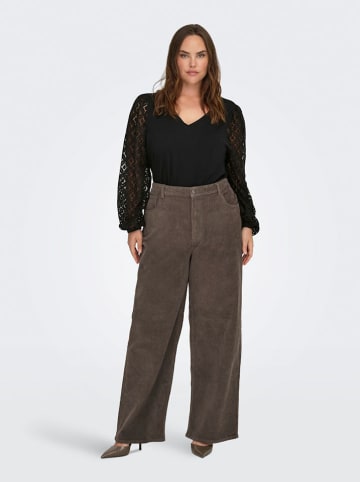 ONLY Carmakoma Bluse in Schwarz