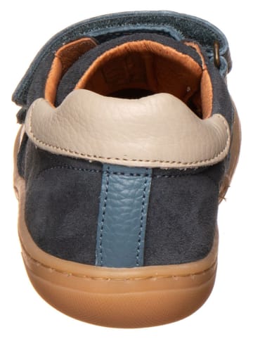 Wheat Leder-Sneakers "Barres" in Dunkelblau