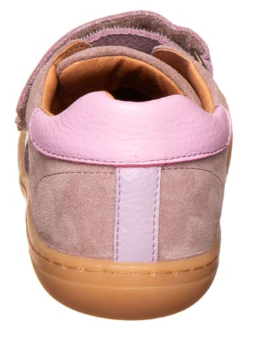 Wheat Leder-Sneakers "Barres" in Lila